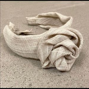 Anthropologie Lydia Rosette knotted headband